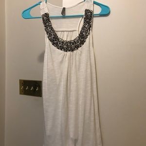 Vanity embellished tank top